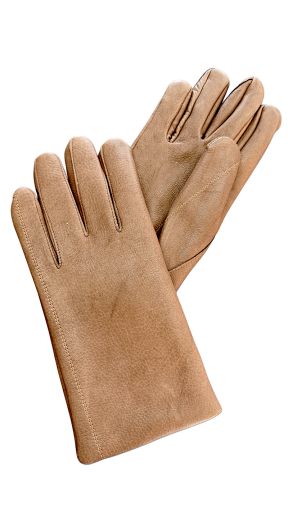  Men's camel leather gloves 8.5