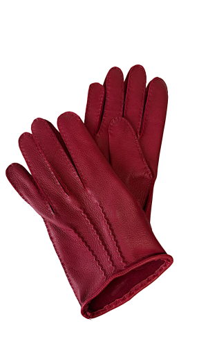 Bhastrika 7 Red 2-in-1 Women's Leather Gloves