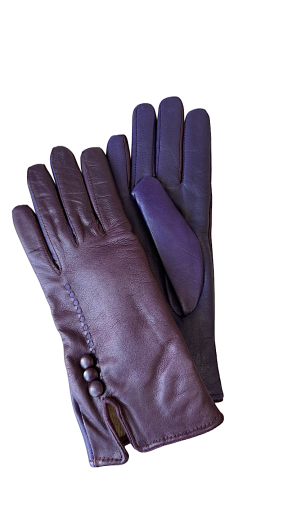 TITTIBHA Purple Women's Leather Gloves 7