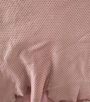 Glove lambskin  pink perforated