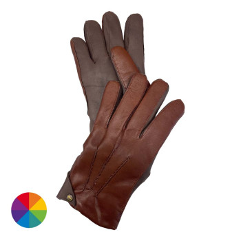 "PRANIDHANA" men's leather gloves