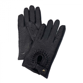 "ŠANKARA" mens leather gloves- Black size 8,5