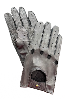 "ŠANKARA" mens leather gloves cork - 8,5