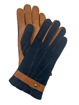 Women's leather gloves VASISTHA Blue