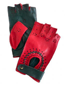  VRITTI women's fingerless leather gloves