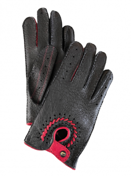  Men's Leather Gloves ŠANKARA Red
