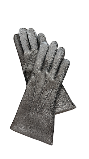  Women's Peccary Leather Gloves  7 black
