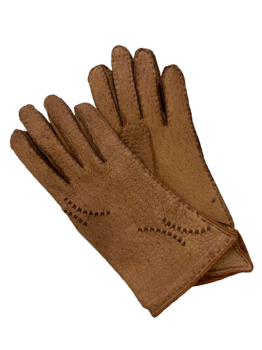  Women's Peccary Leather Gloves CG 7.5 Outlet