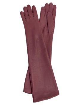 Women's Long Leather Gloves – Old Pink