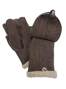 Women's Fur Gloves KÓŠA Brown