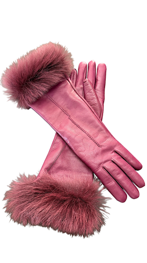  Women's Leather Gloves Toscana Bordo 7.5 BorWine