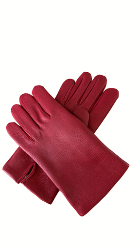 Men's leather gloves  8,5 dark red