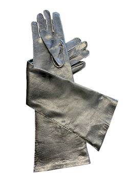 Women's long Glazé gloves, size 7