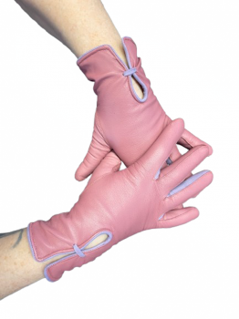 Women's Leather Gloves Shilueta Old Pink - 7.5