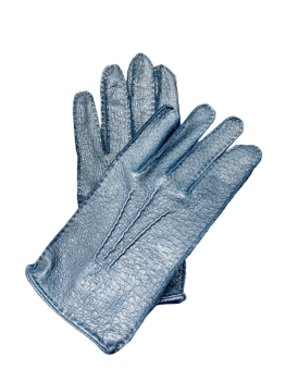  Men's Peccary Leather Gloves 8 – Navy