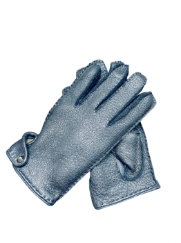  Women's Peccary leather gloves, size 7.5, Marine