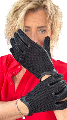 Shilueta Lavender Women's Leather Gloves, Size 7