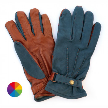 "DWIPADA" men's leather gloves