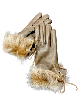  Women's Leather Gloves Toscana Beige 7