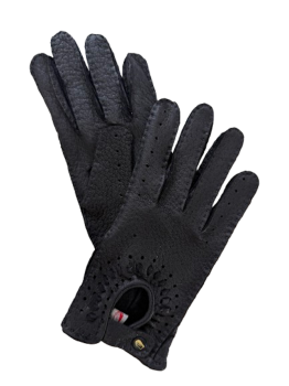 Women's leather gloves Váta Peccary Black 6.5