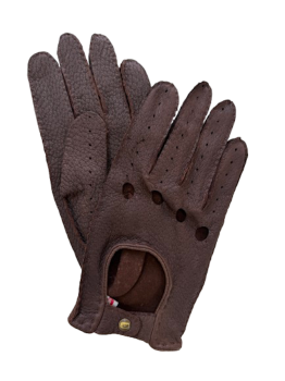 Men’s leather gloves Peccary Marron 8