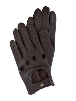 Women's leather driving gloves 7.5 Brown